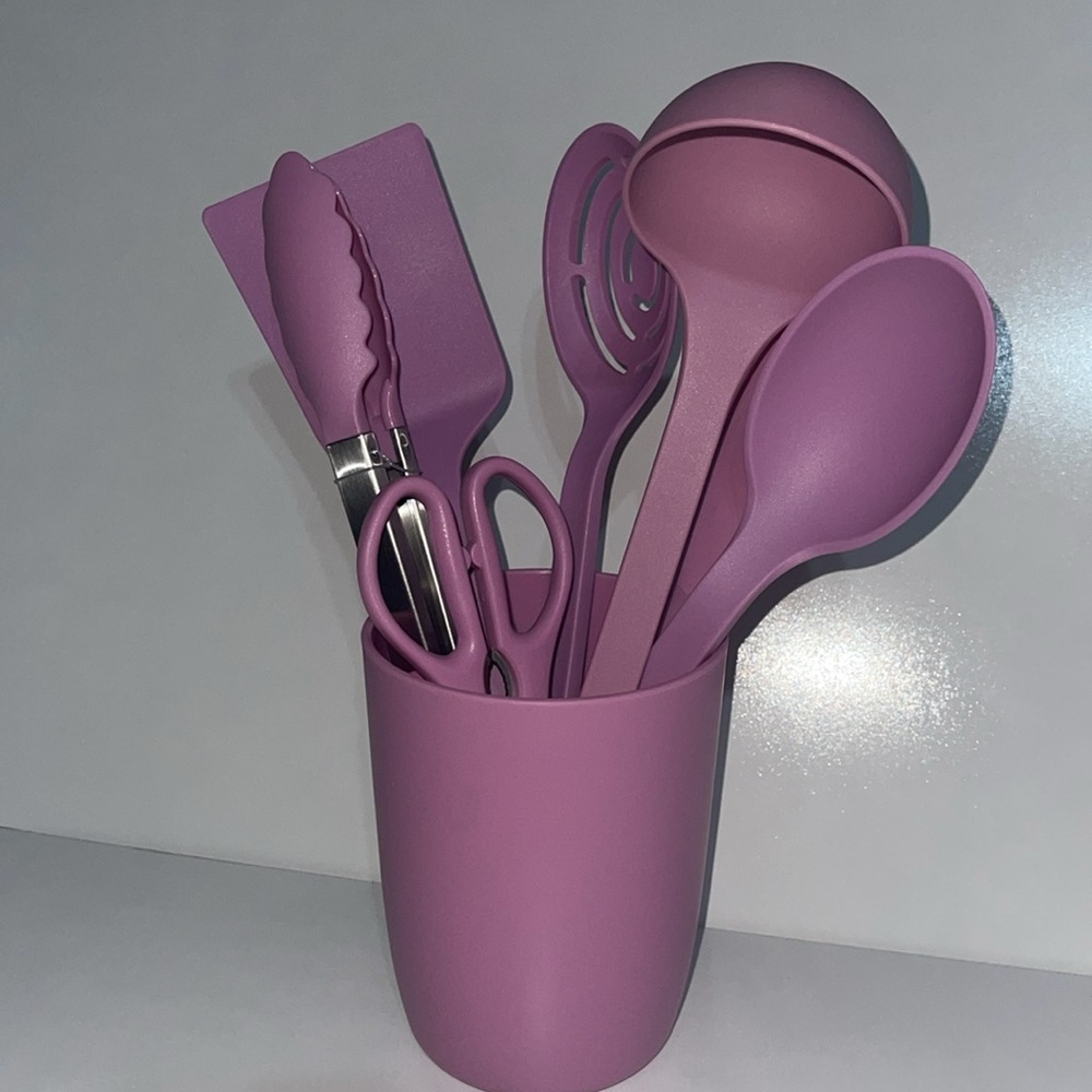 Room Essentials Pink Kitchen Utensil Collection nwt - Picture 4 of 5